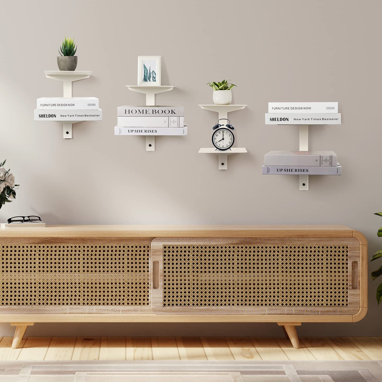 Invisible Floating Bookshelf for Wall Mounted