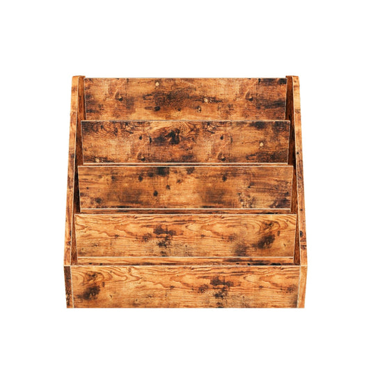 4 Shelves Single-sided Bookcase Display Stand | ZENIRA