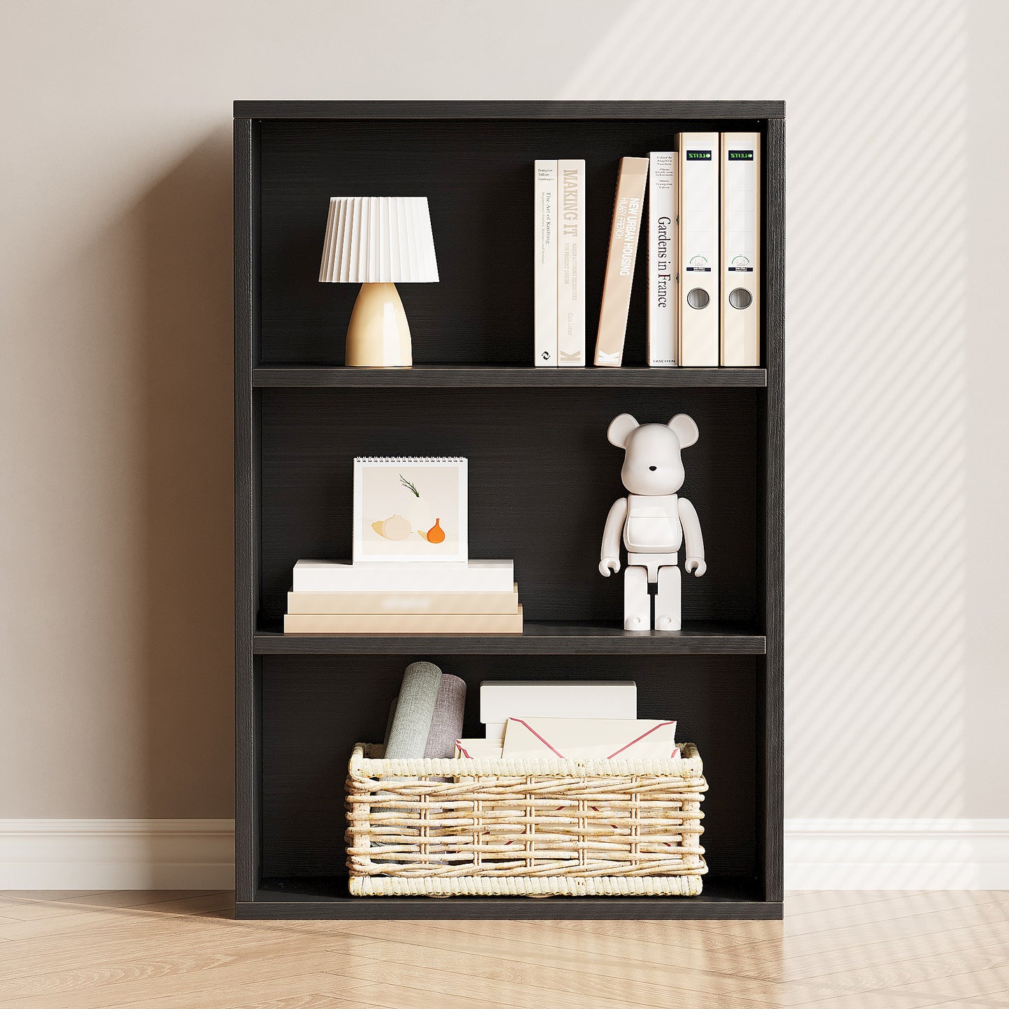3 Layers Bookcase Storage Rack Open Bookshelf | ZENIRA