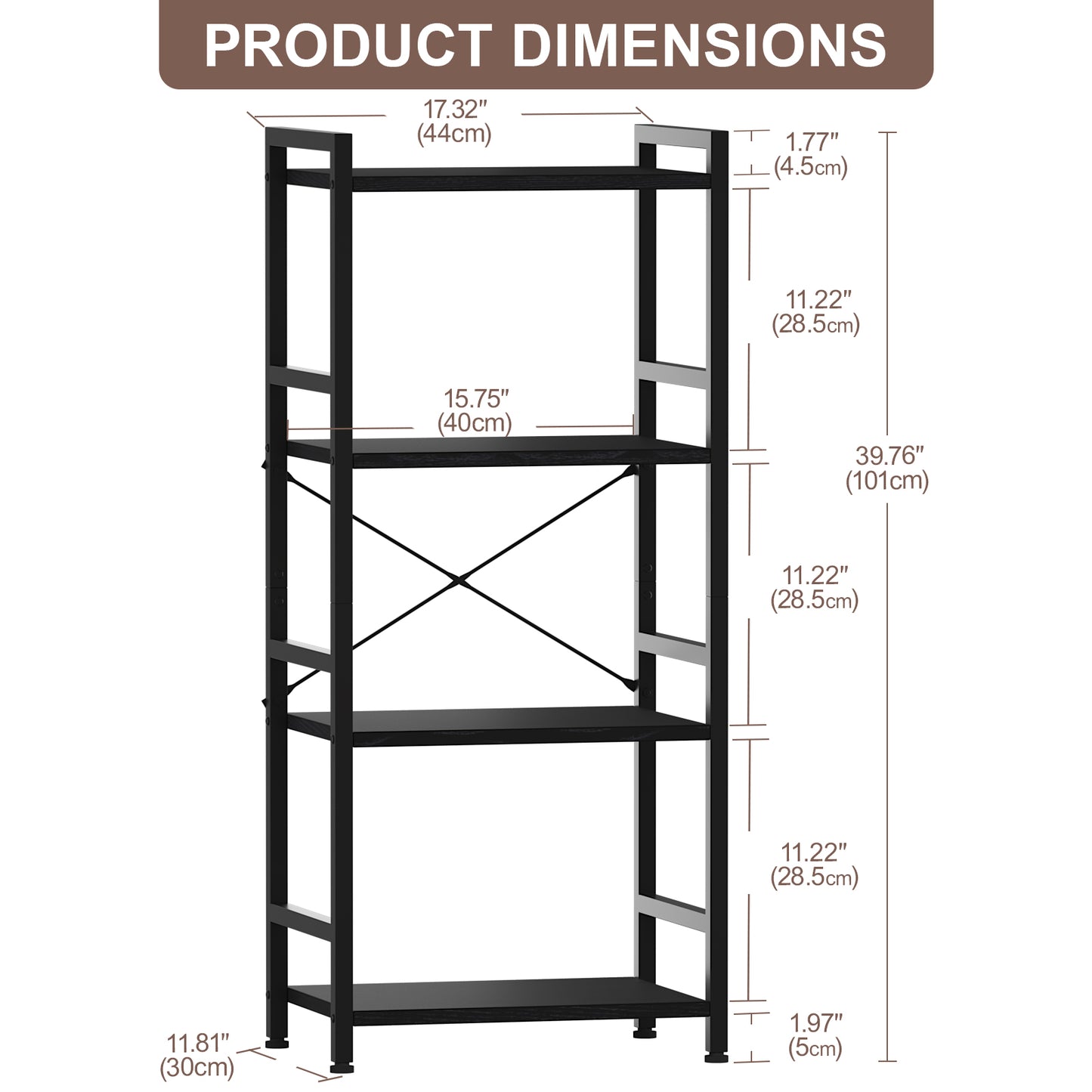 4-Tier Storage Rack-4598