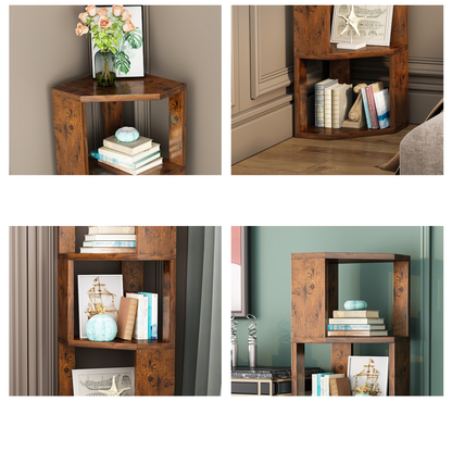 4 Shelves Single-sided Bookcase Display Stand-46