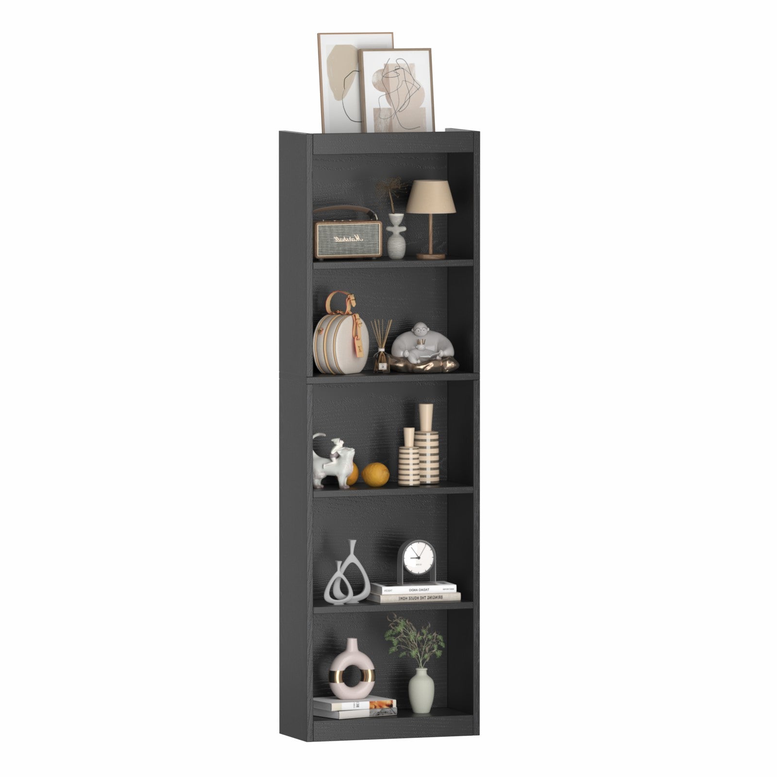 5-layer Narrow Bookshelf-489