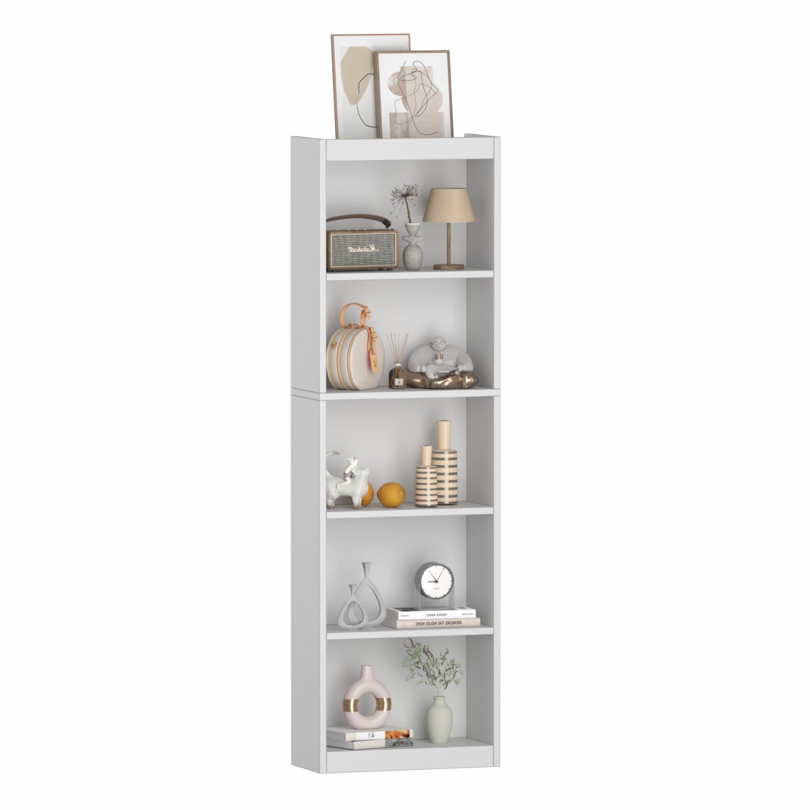 5-layer Narrow Bookshelf-416