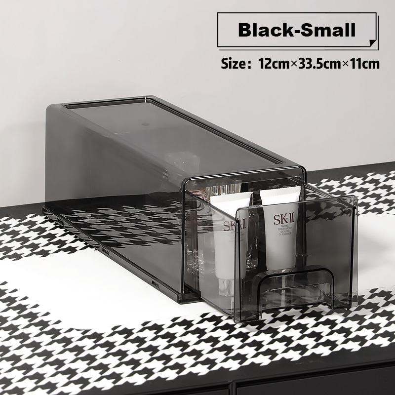 Drawer Organizer Desktop Acrylic small black