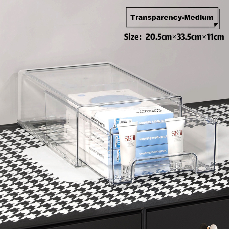 Drawer Organizer Desktop Acrylic transparency medium