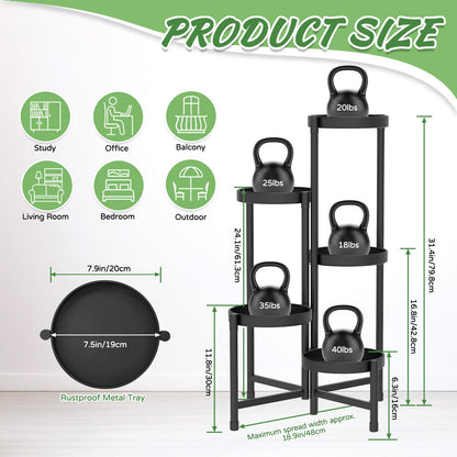 5段メタルプラントスタンド