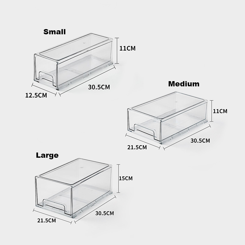 Drawer Organizer Desktop Acrylic size