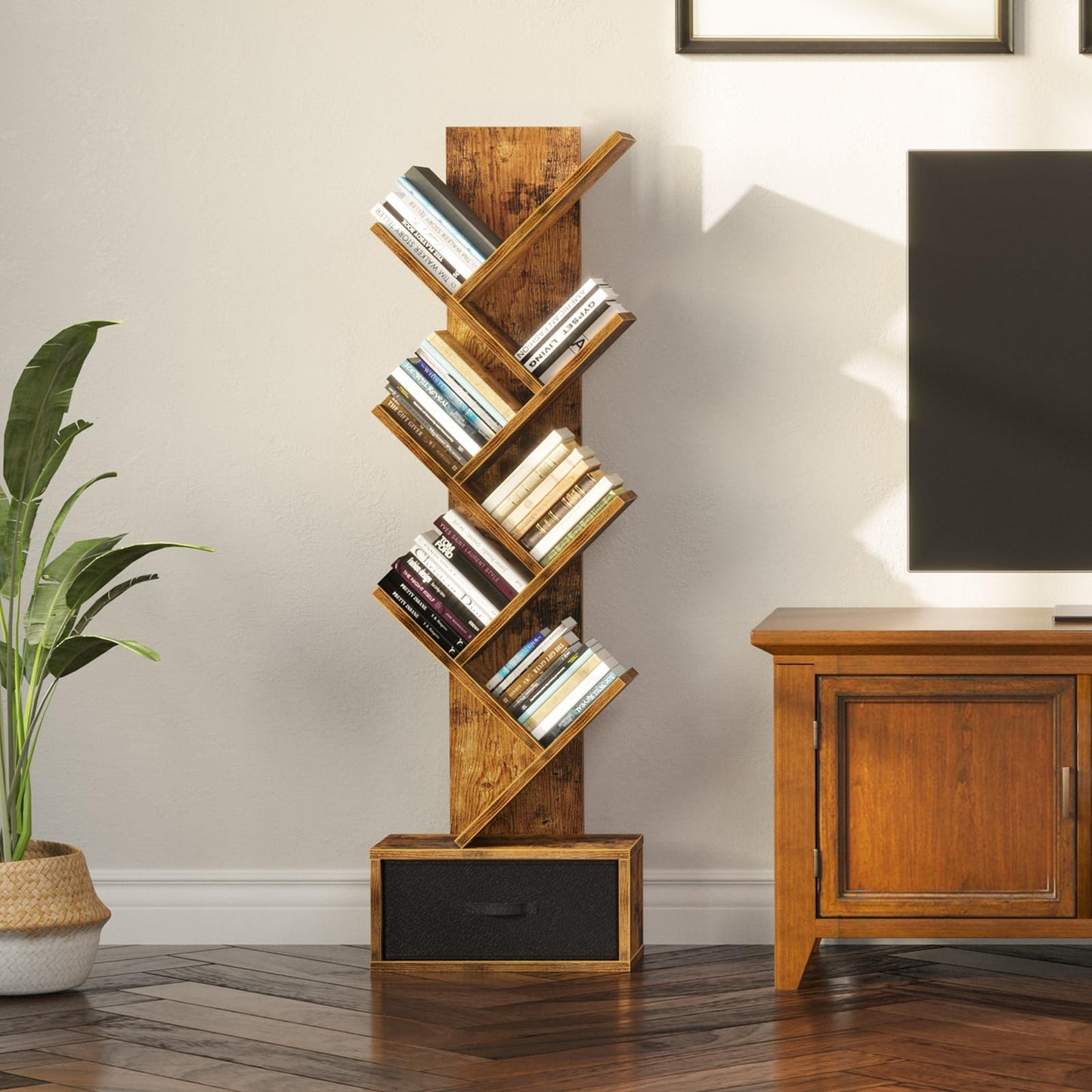 7&9-Tier Tree Bookshelf