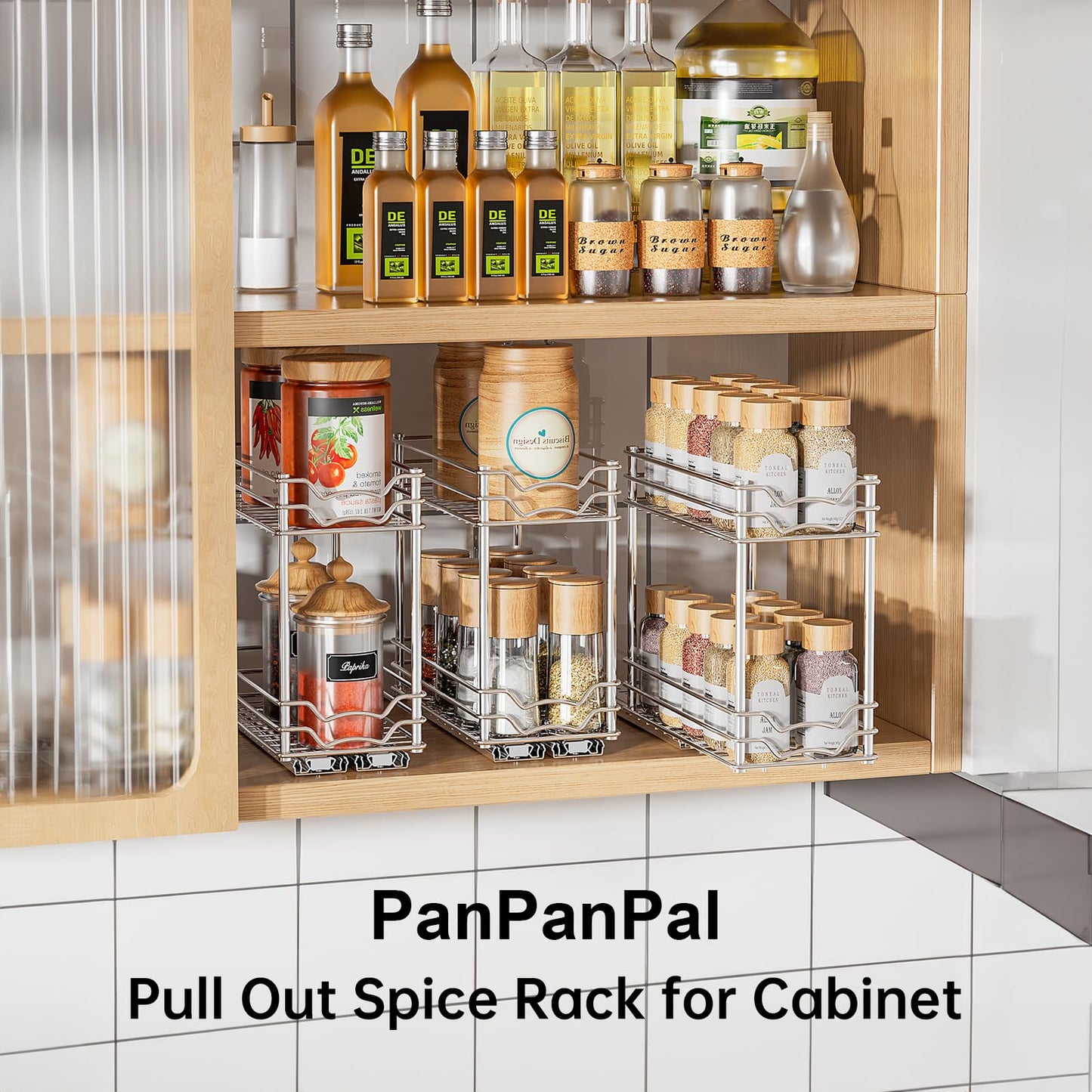 Pull-Out Spice Rack Organizer