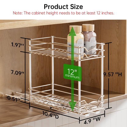 Pull-Out Spice Rack Organizer