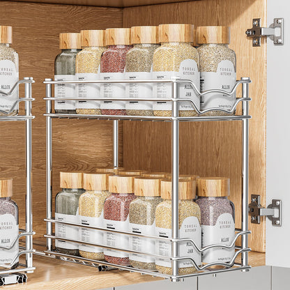 Pull-Out Spice Rack Organizer