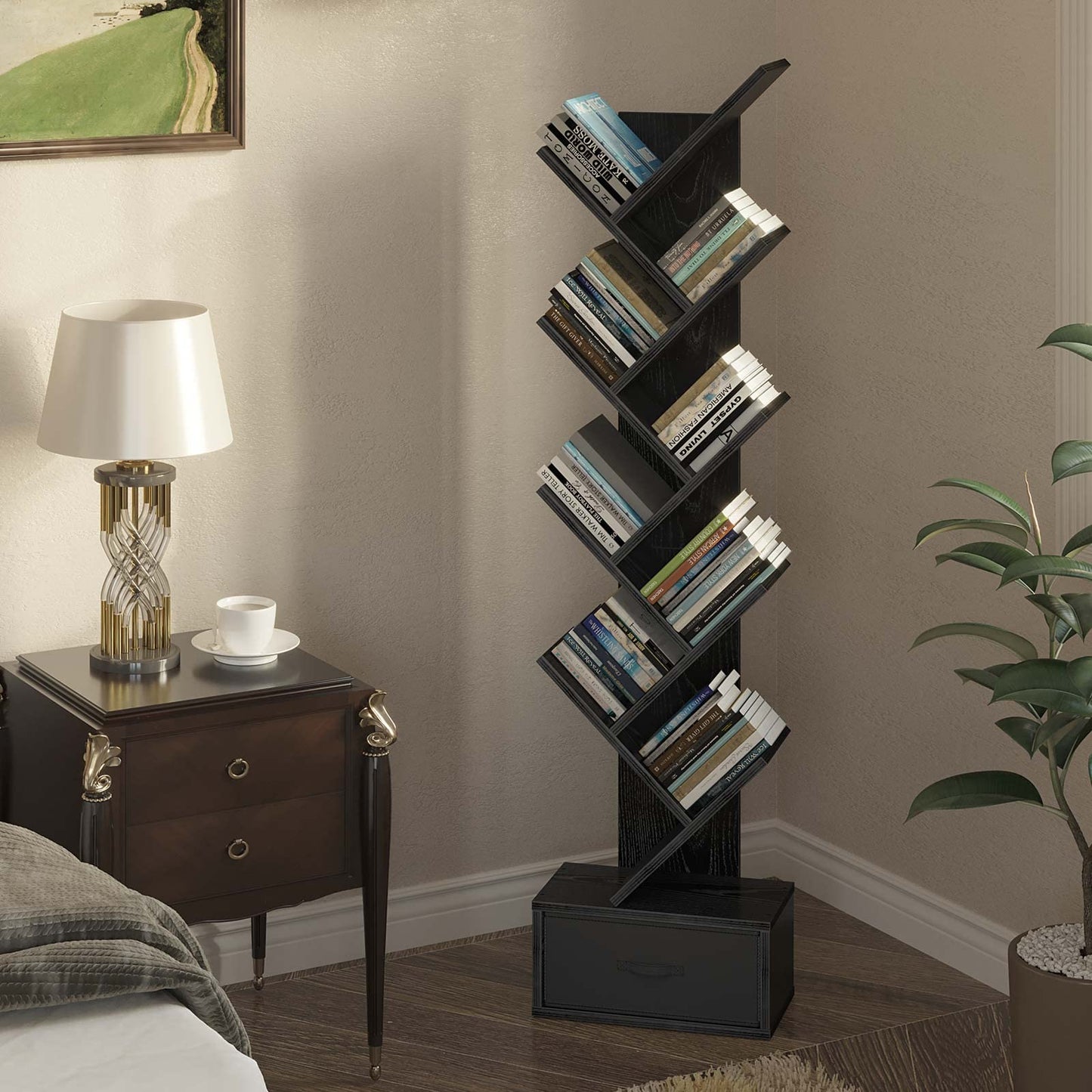 7&9-Tier Tree Bookshelf