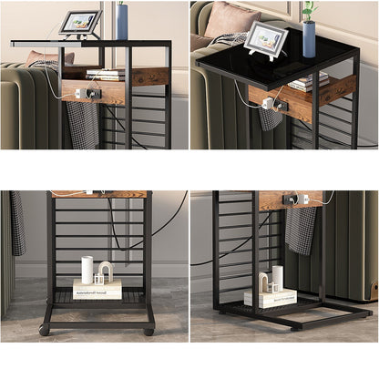 Mobile C-Shaped End Table details-41