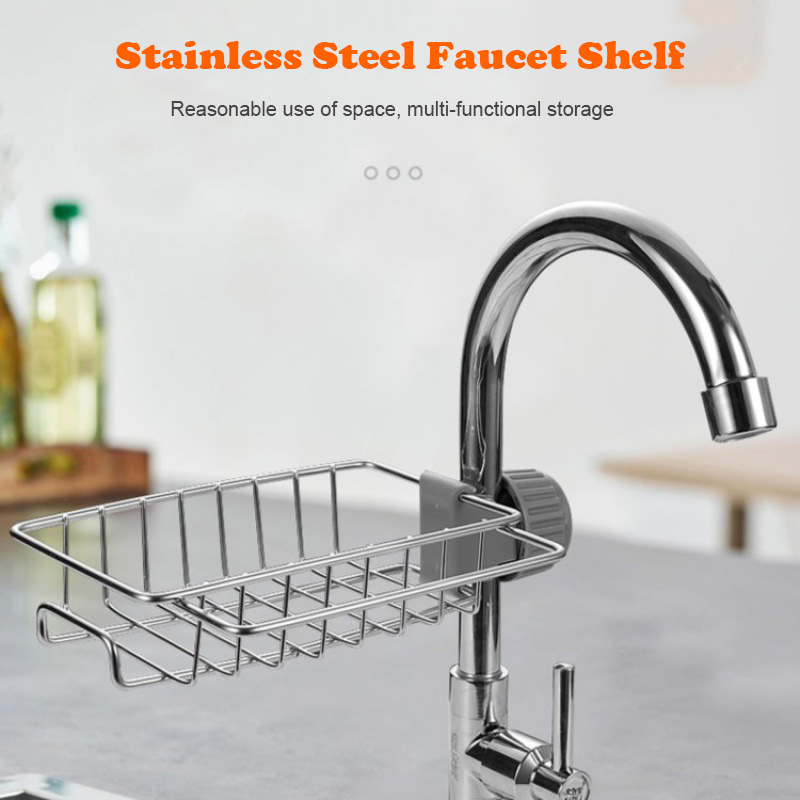 Stainless Steel Faucet Shelf