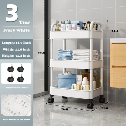 White Cart storage racks