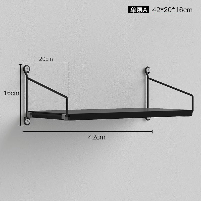 No-Punch Non-Tracking Wall Decorative Shelf