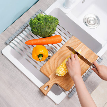 Kitchen Shelf Roll Up Stainless Steel