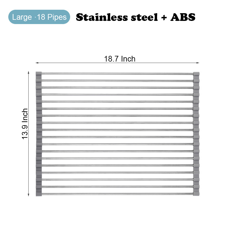 Kitchen Shelf Roll Up Stainless Steel