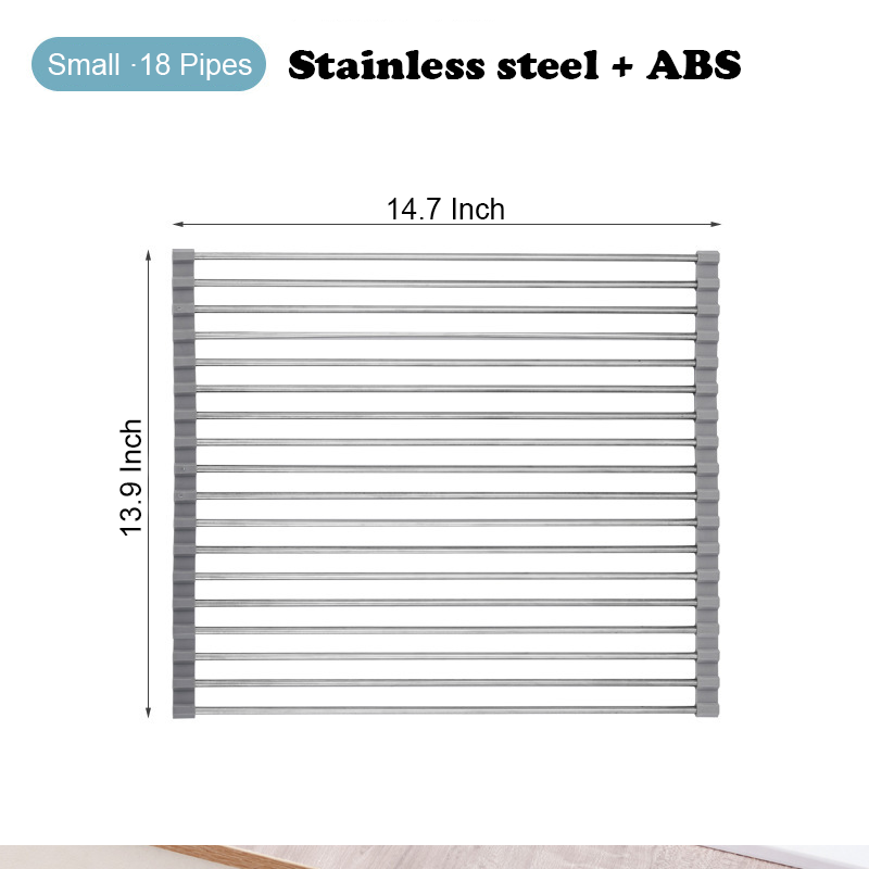 Kitchen Shelf Roll Up Stainless Steel