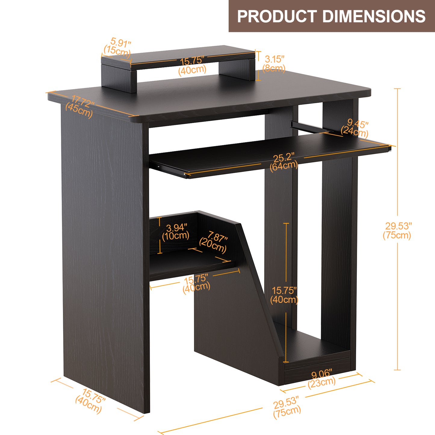 Small Computer Desk Suitable for Small Space-586