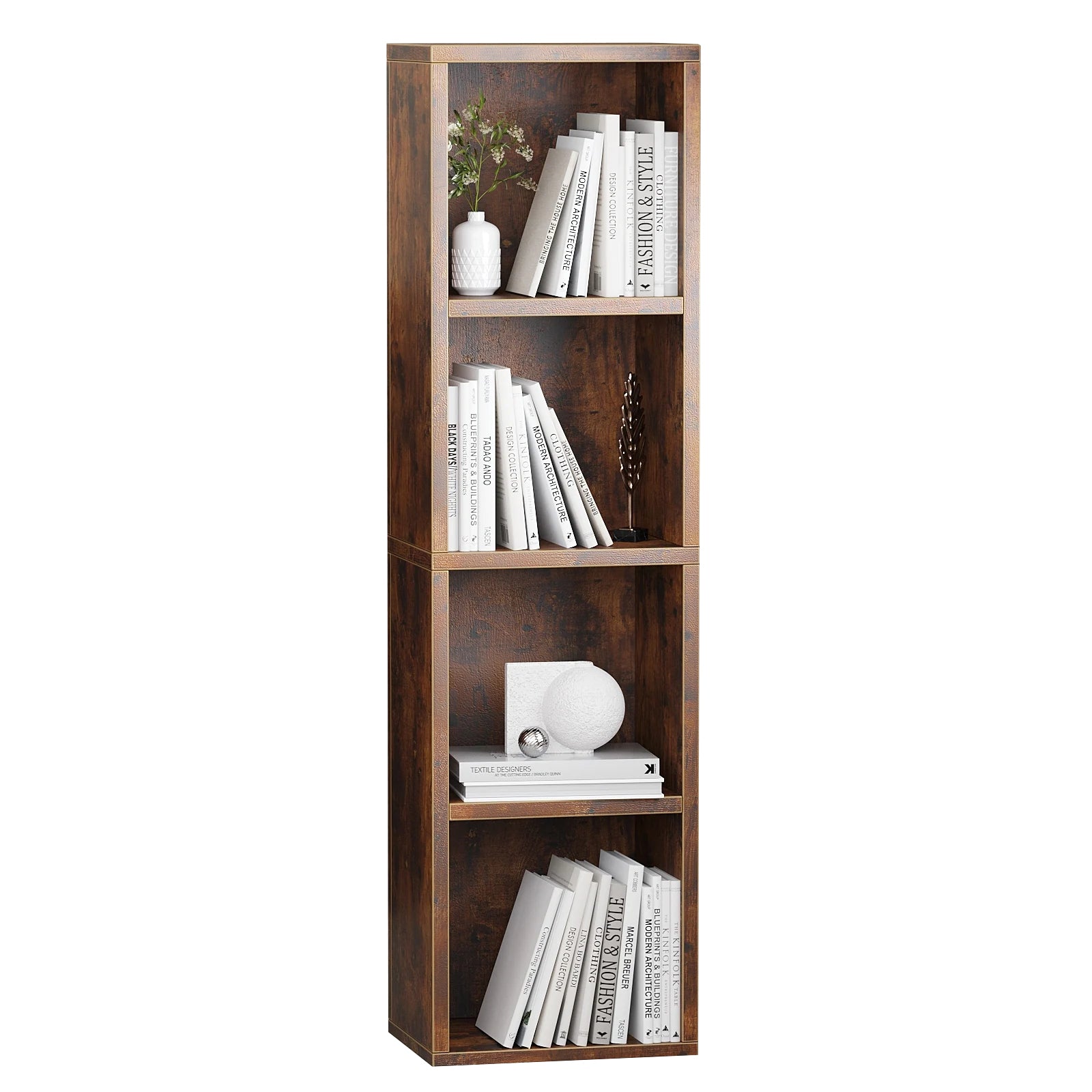 Small Narrow Corner Bookcase Cube Bookshelf-65