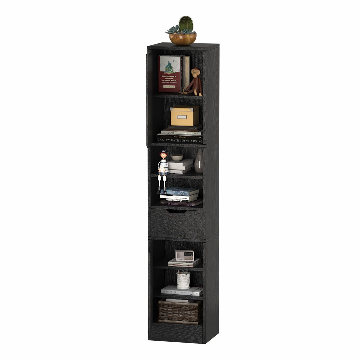 Tall Storage Cabinet with Doors and Shelves-856