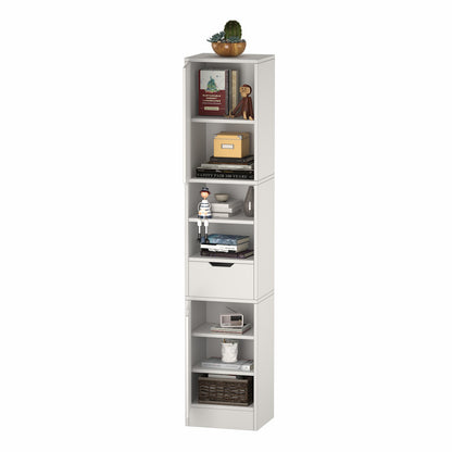 Tall Storage Cabinet with Doors and Shelves-418