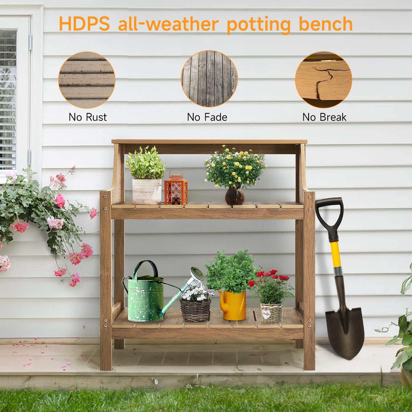 Potting Bench, Garden Table Workstation