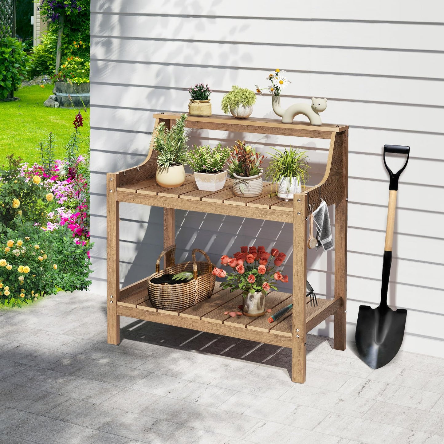 Potting Bench, Garden Table Workstation