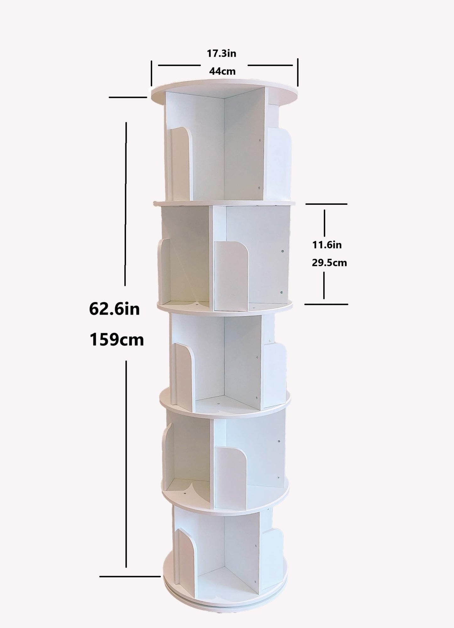 Rotating Bookshelf Floor-standing Bookcase